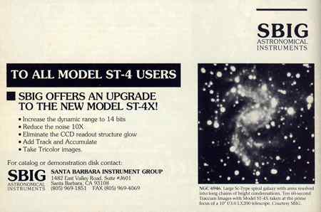 SBIG 1993 advertisment